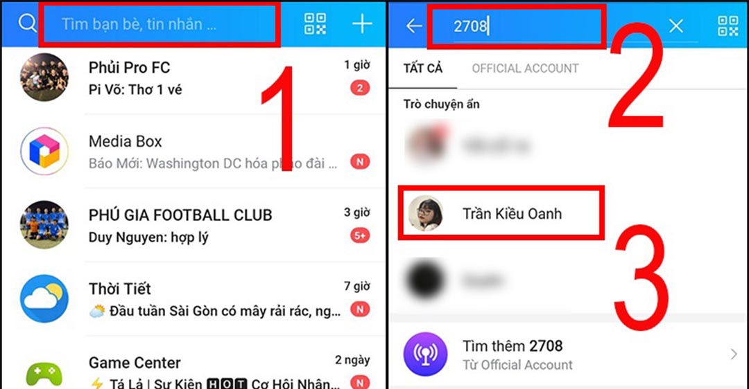 Hướng dẫn cách ẩn tên người gửi tin nhắn trên Zalo