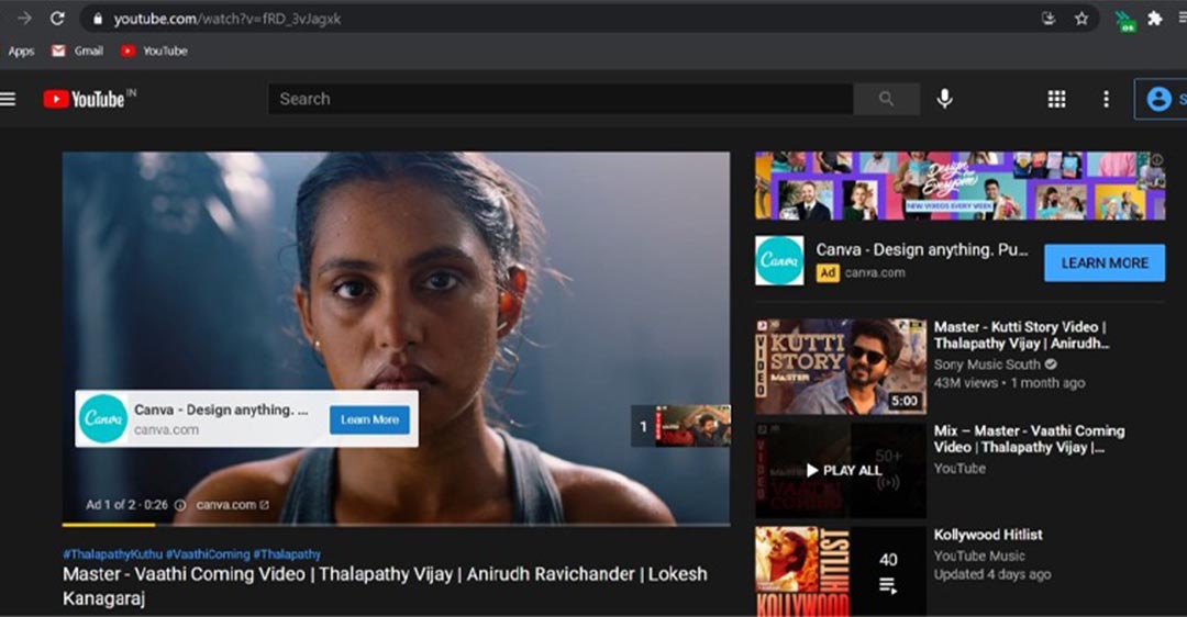 Hướng dẫn cách bỏ qua quảng cáo Youtube trên máy tính