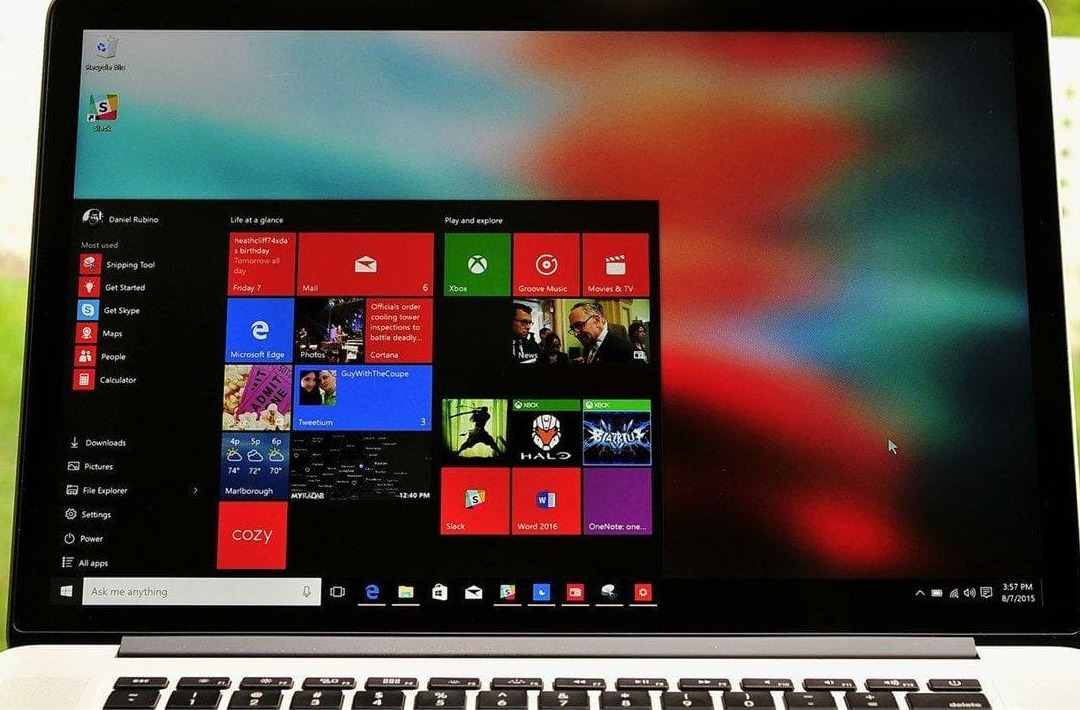 Sử dụng Windows trên MacBook