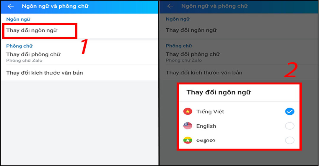 Hướng dẫn cách đổi ngôn ngữ Zalo trên điện thoại Android