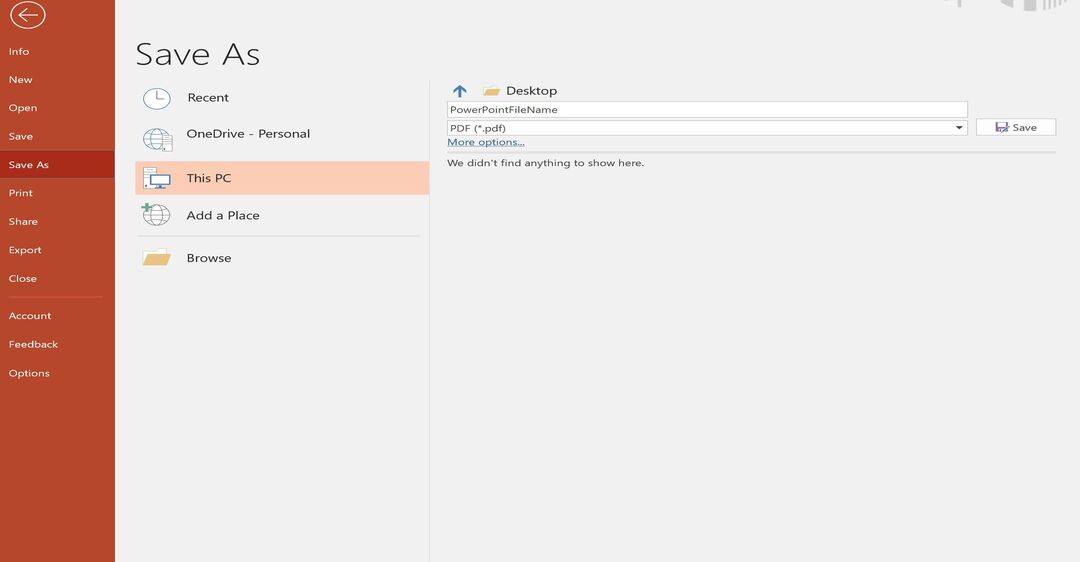 hướng dẫn cách lưu bài trình chiếu trong PowerPoint