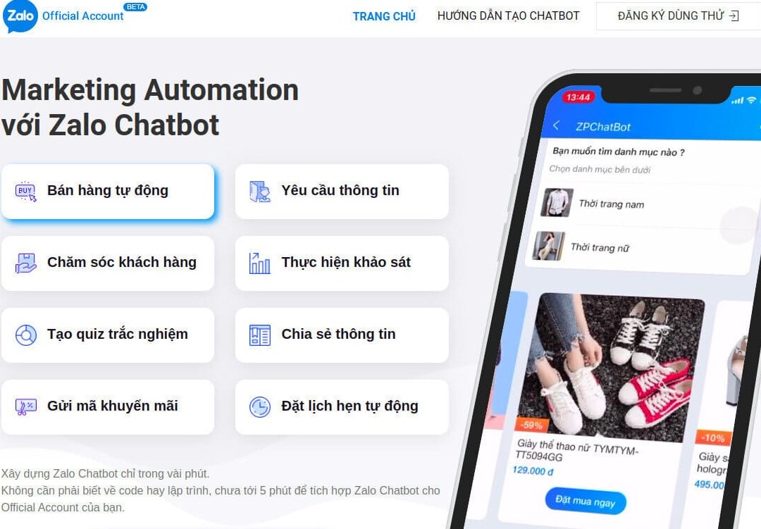 Hướng dẫn cách tạo lời chào tự động trong Zalo OA