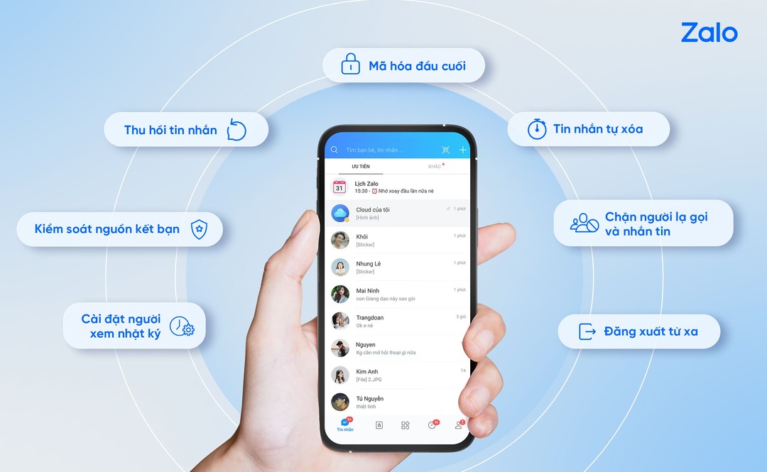 Một số tính năng trên Zalo