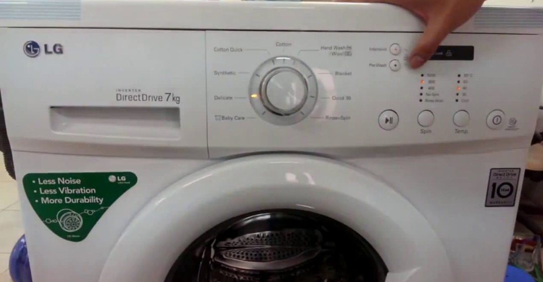 Nguyên nhân máy giặt LG không chọn được chương trình