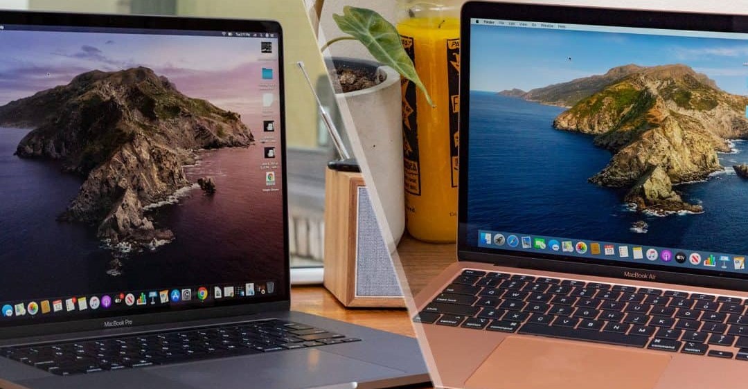 so sánh MacBook Pro và MacBook Air