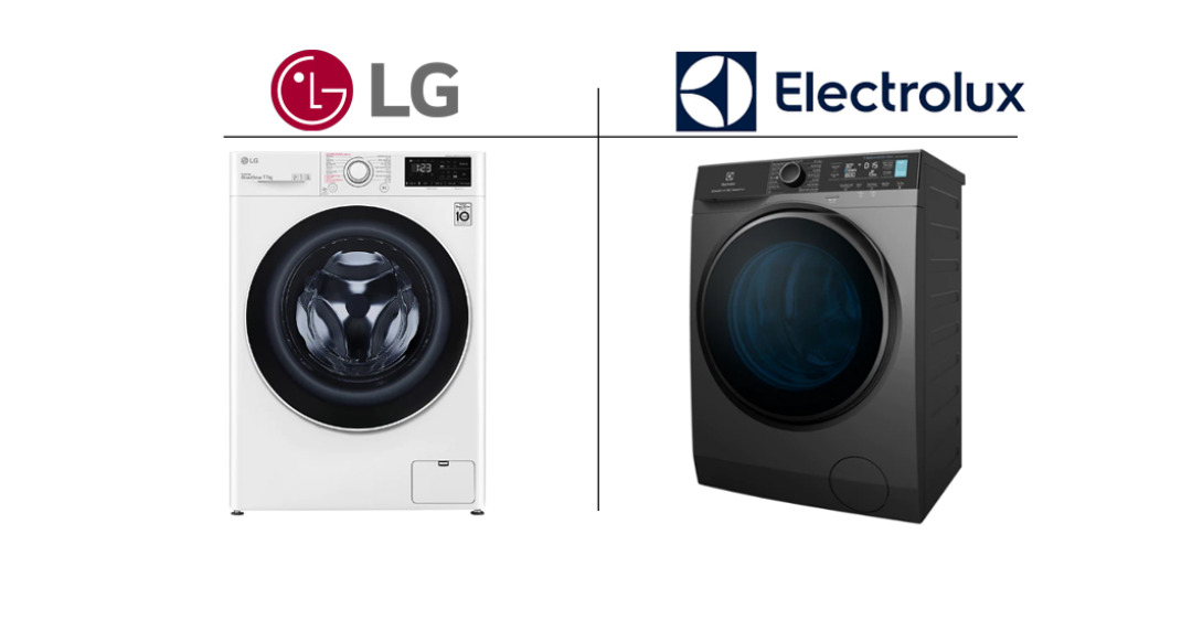 so sánh máy giặt LG và Electrolux