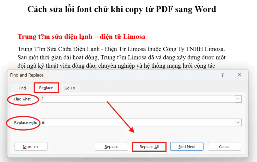 Sửa lỗi font chữ copy từ PDF sang Word đơn giản