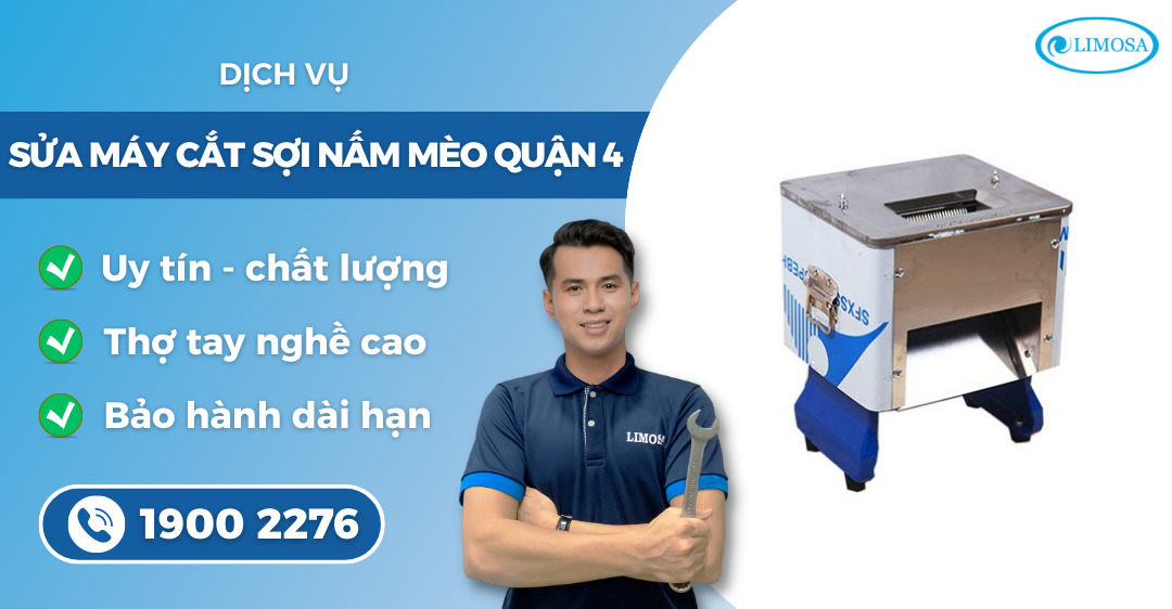 sửa máy cắt sợi nấm mèo quận 4 Limosa