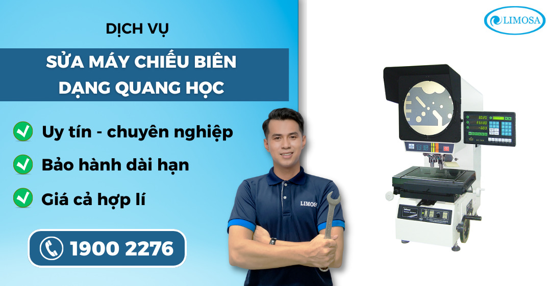 sửa máy chiếu biên dạng quang học Limosa
