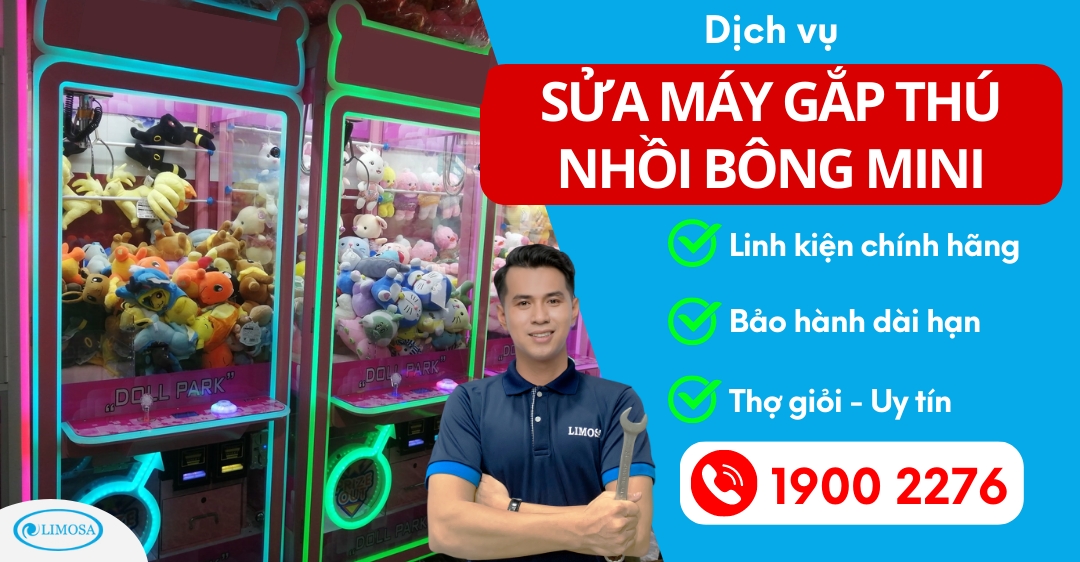 Sửa Máy Gắp Thú Nhồi Bông Mini Limosa