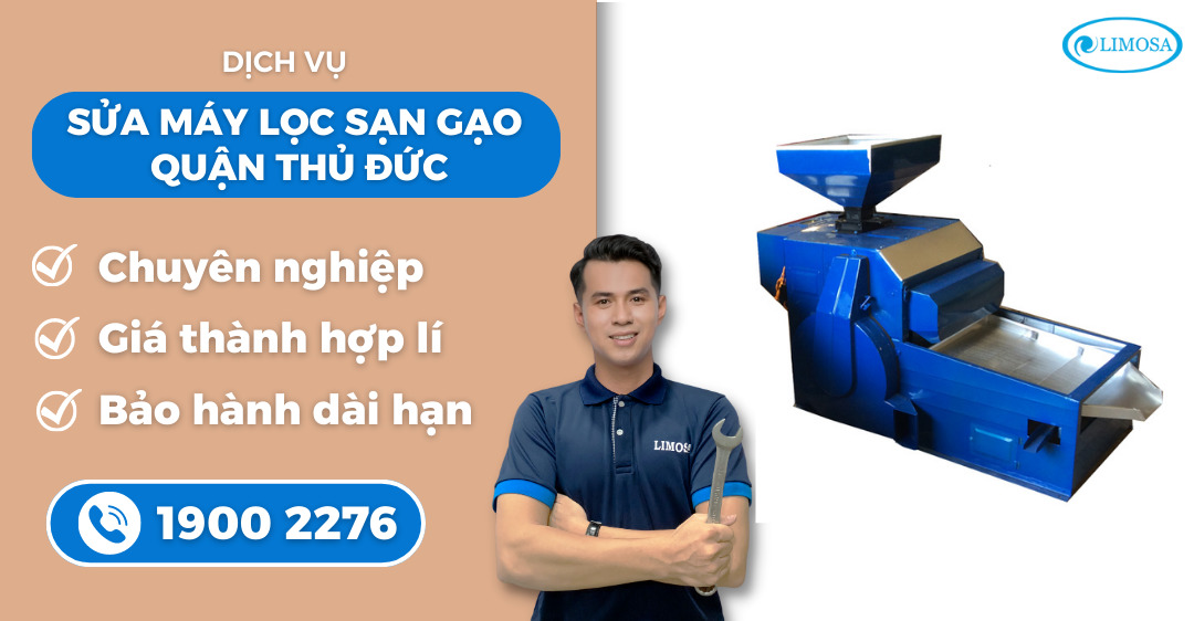 sửa máy lọc sạn gạo quận Thủ Đức Limosa