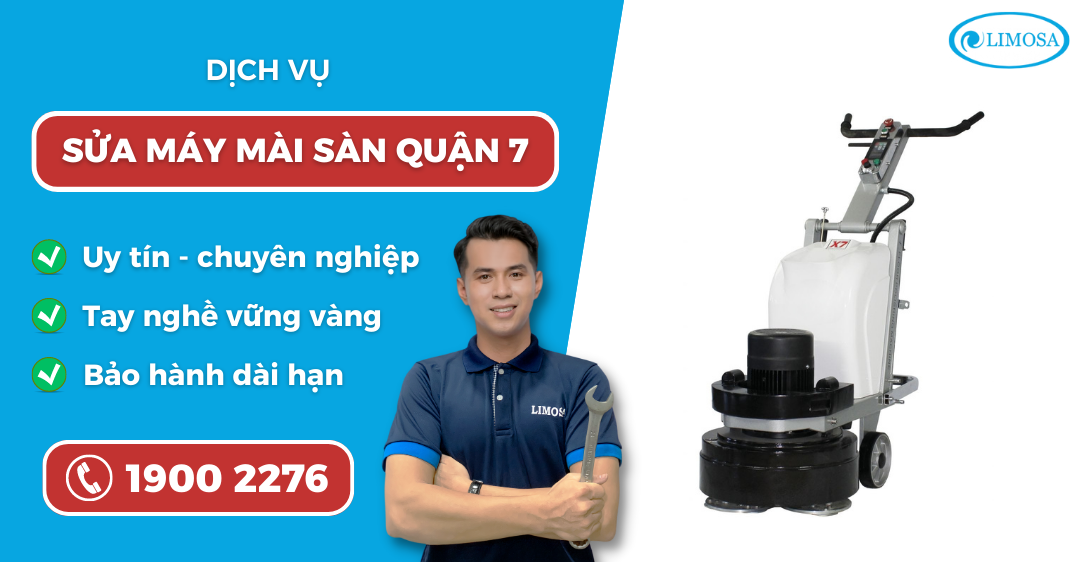 sửa máy mài sàn quận 7 Limosa