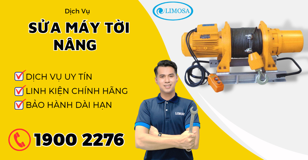 sửa máy tời nâng limosa