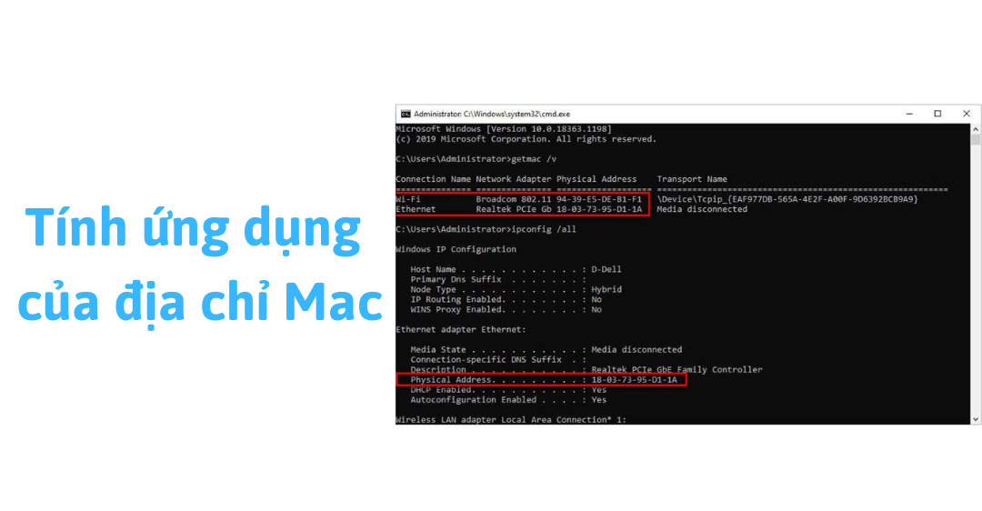 Tính ứng dụng của địa chỉ Mac