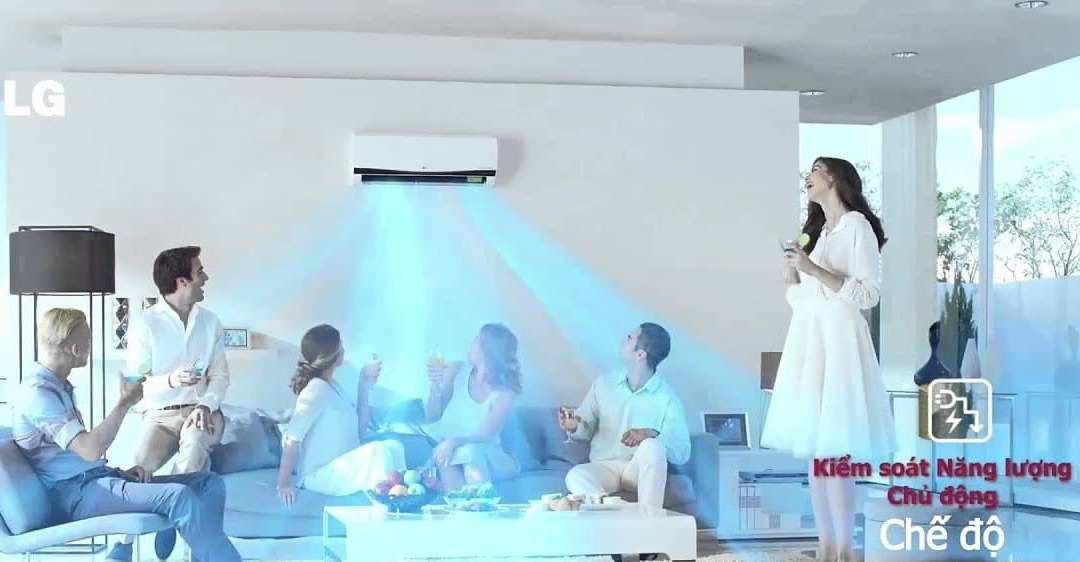 Kiểm soát năng lượng chủ động trên máy lạnh LG
