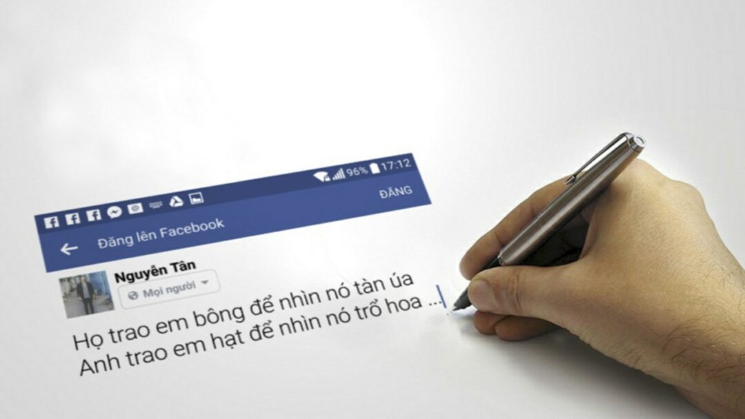 Hướng dẫn cách viết status trên nền màu Facebook