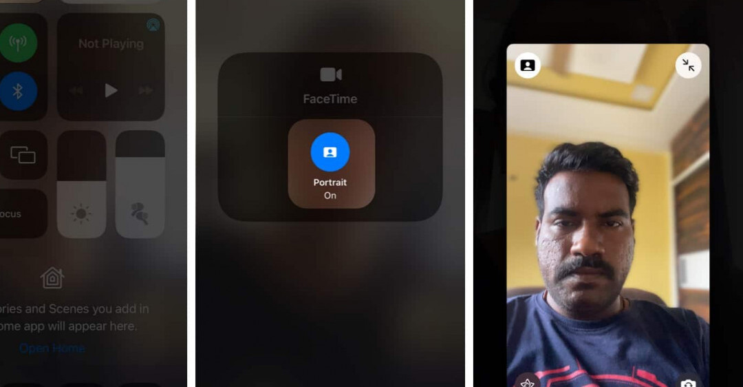 Cách bật chế độ chân dung cho Facetime