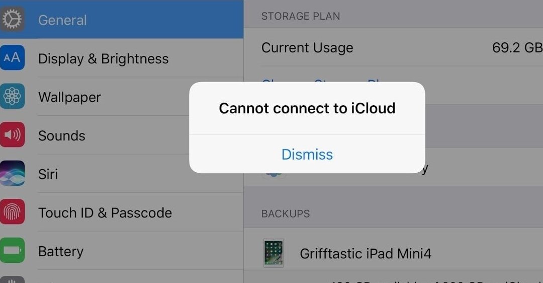 Các lỗi thường gặp của iCloud và cách khắc phục
