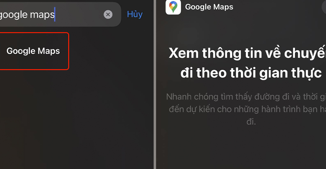 Cách bật Dark Mode trên Google Maps iPhone