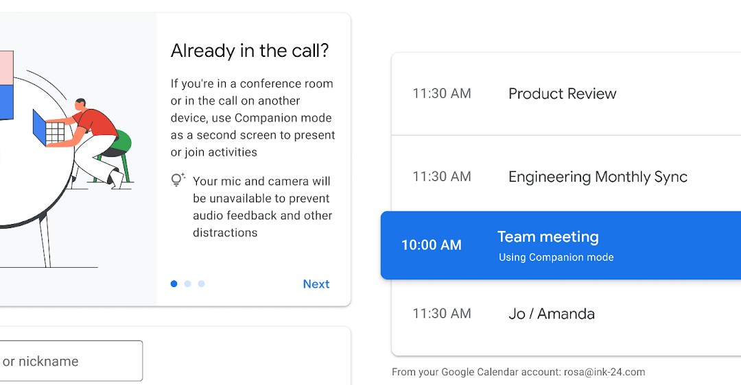 Cách bật chế độ đồng hành trên google meet