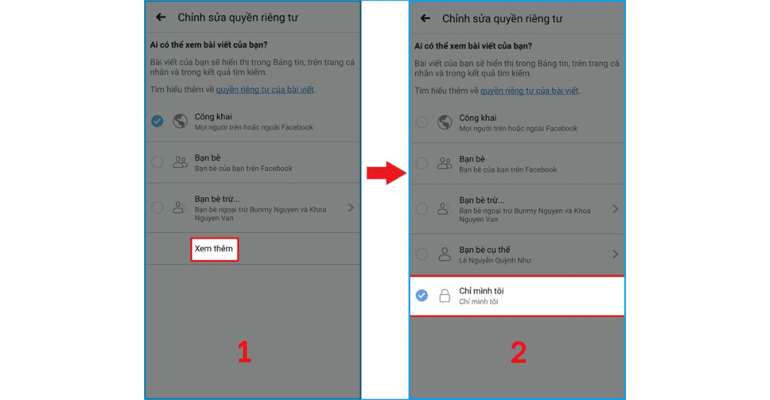 Cách cài đặt tài khoản facebook ở chế độ riêng tư