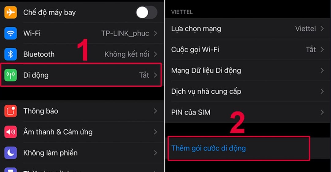 Cách cài eSIM trên iphone