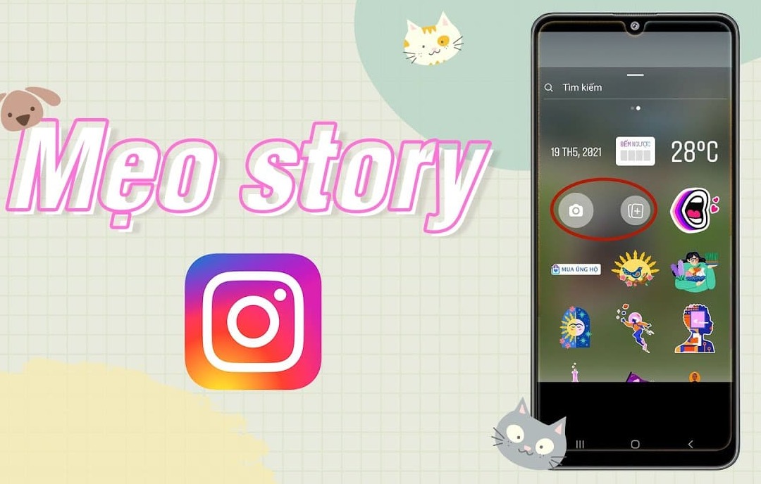 Cách ghép nhiều ảnh trong cùng 1 story trên Instagram
