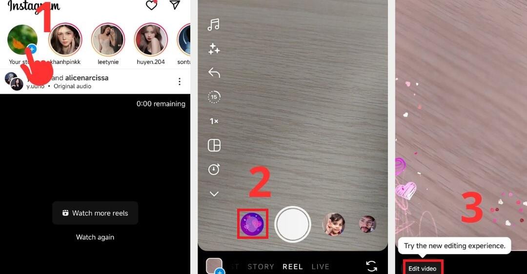 Cách gọi video trên Instagram kèm hiệu ứng filter