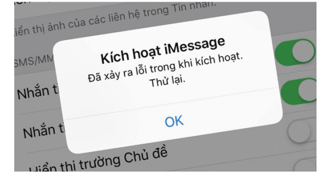 Cách khắc phục lỗi kích hoạt iMessage trên iphone