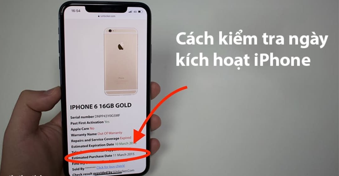 Cách kiểm tra ngày kích hoạt iphone