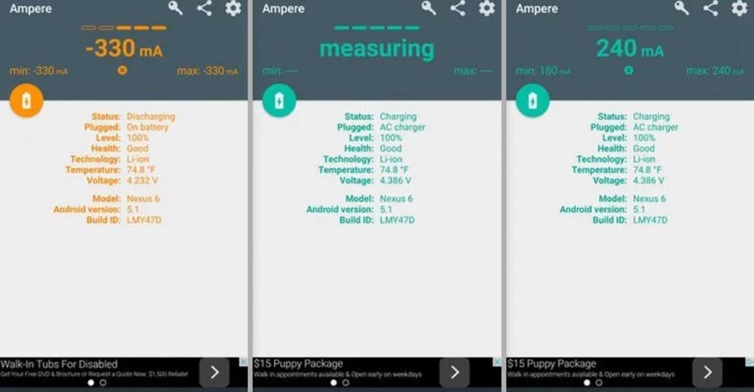 Cách kiểm tra tốc độ sạc pin trên điện thoại android