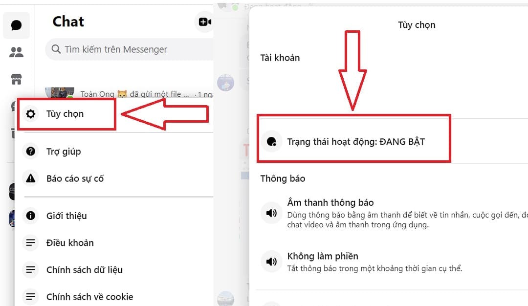 Cách tắt trạng thái hoạt động trên Facebook