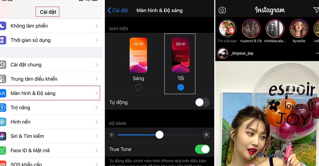 Chế-độ-Dark-mode-trên-Instagram