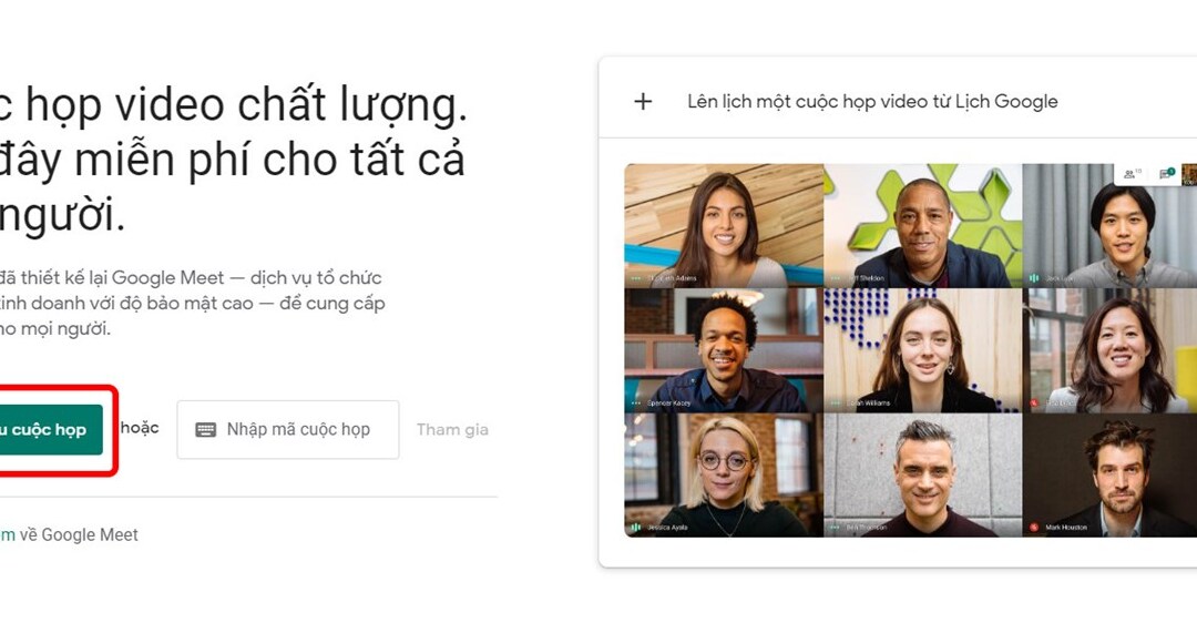Google meet tối đa bao nhiêu người tham gia