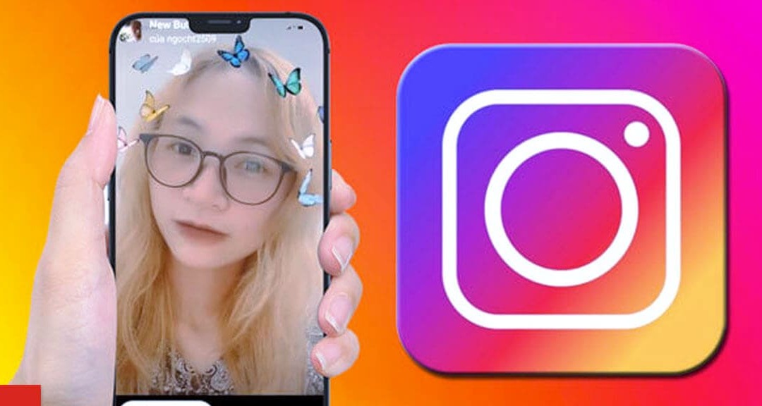 Hướng dẫn cách tải filter con bướm xanh trên Instagram