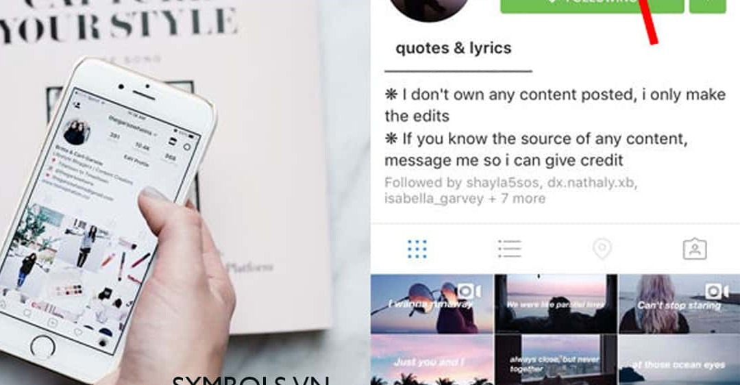 Hướng dẫn căn giữa nội dung Instagram Bio