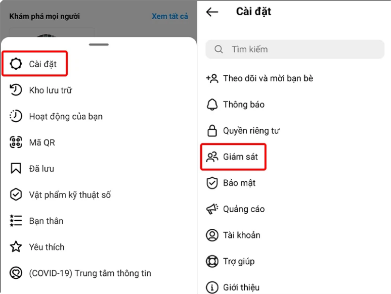 Cách dùng tính năng giám sát trẻ trên Instagram