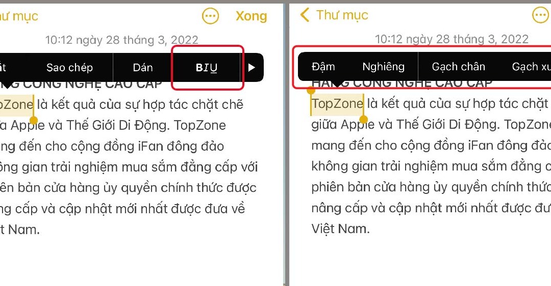 Hướng dẫn sử dụng ghi chú trên iPhone