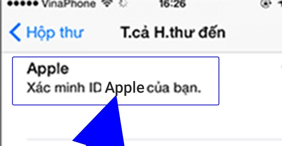 Lỗi không xác minh được tài khoản iCloud