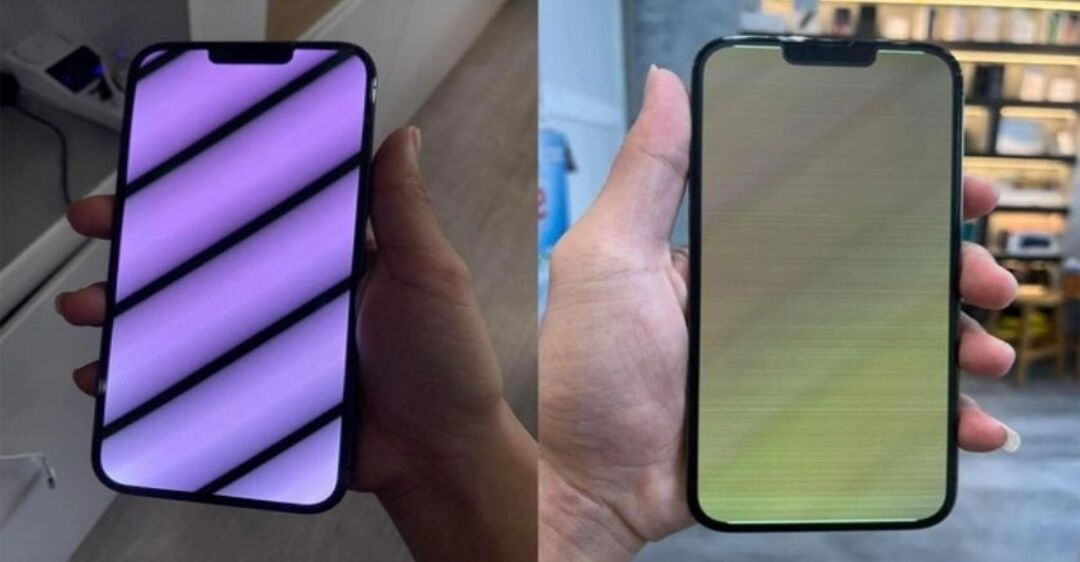 Màn hình iPhone 14 Pro Max bị vàng