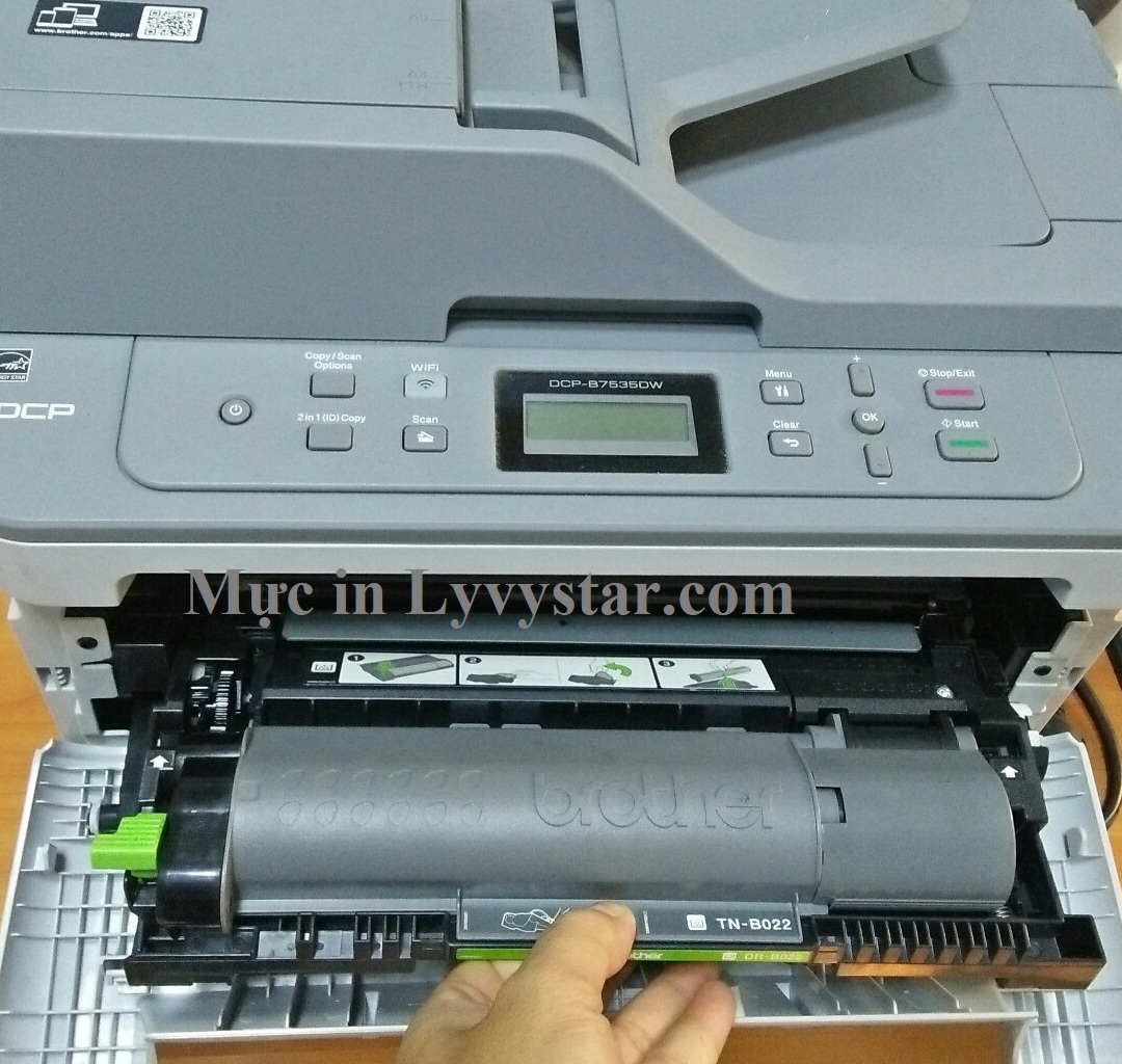 Máy in brother mfc l2701dw bị kẹt giấy