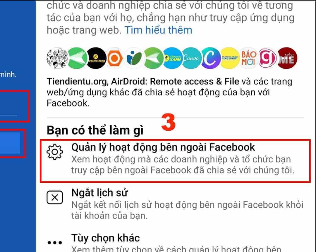 Vì sao cần tắt hoạt động bên ngoài Facebook