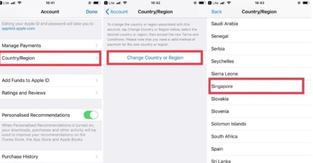 các cách chuyển vùng ID Apple sang Mỹ
