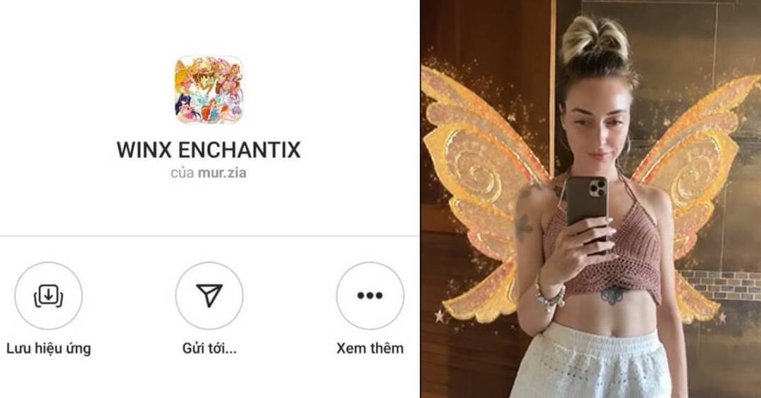 cách tải filter Winx Enchantix Instagram