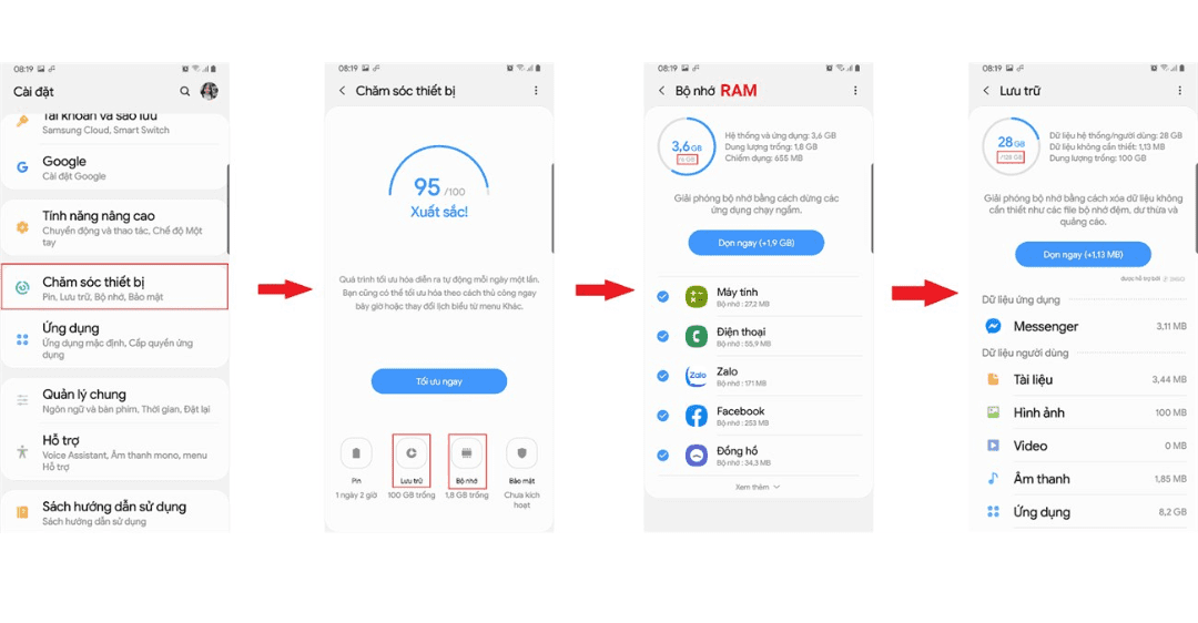 Cách xem cấu hình điện thoại Android