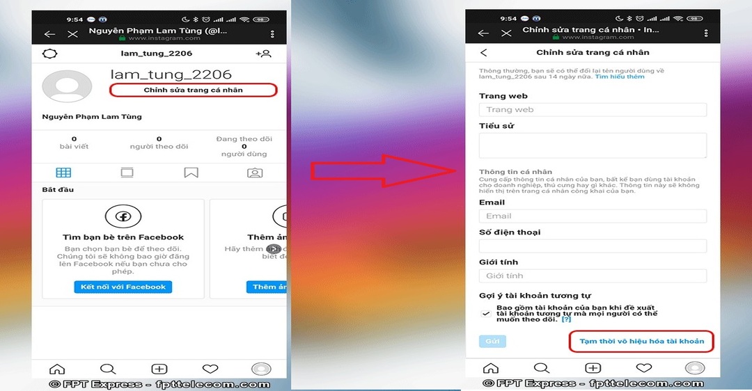 Bước 1 - Cách truy cập và điều chỉnh cài đặt bảo mật Instagram