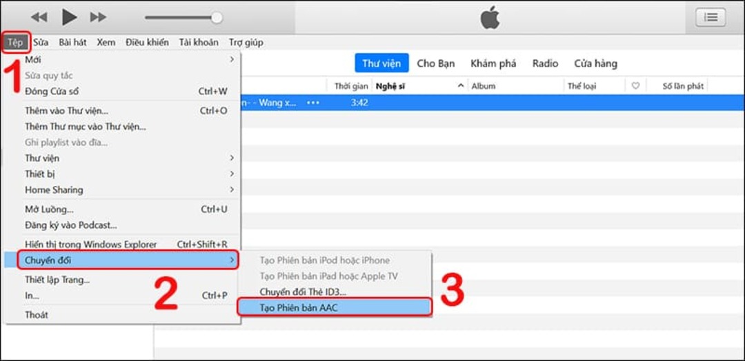 Cài nhạc chuông Iphone 13 thông qua iTunes-bước 2.3
