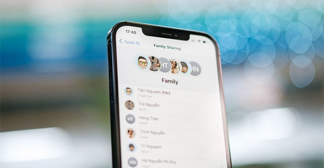 iCloud Family trên iPhone