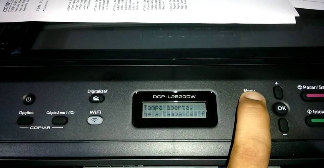 lỗi toner máy in Brother
