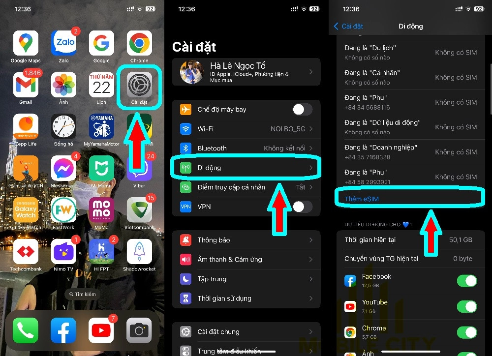 Cách lắp esim trên iphone 12 thao tác đơn giản, hiệu quả
